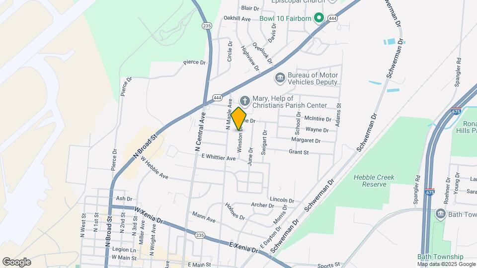 721 Winston Dr Map and Location Details