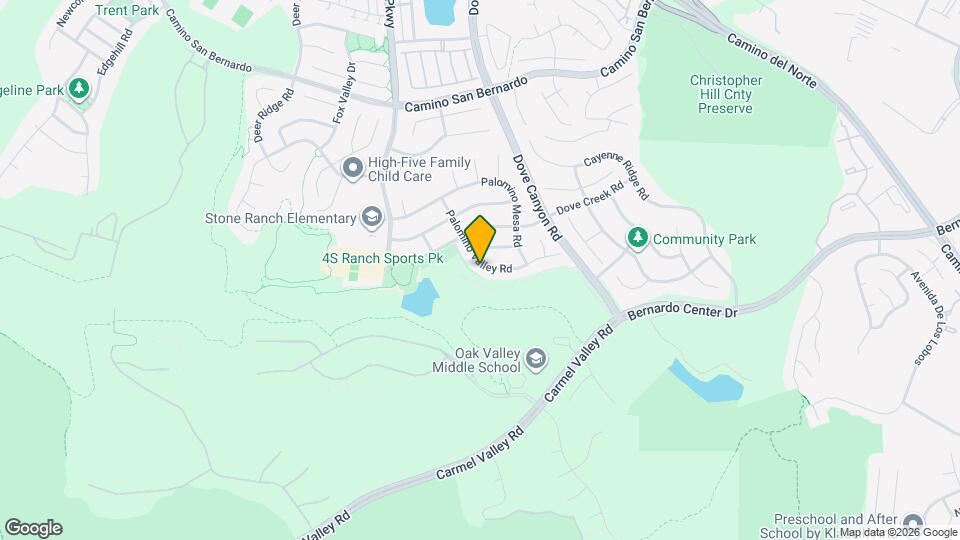 16156 Palomino Valley Rd Map and Location Details