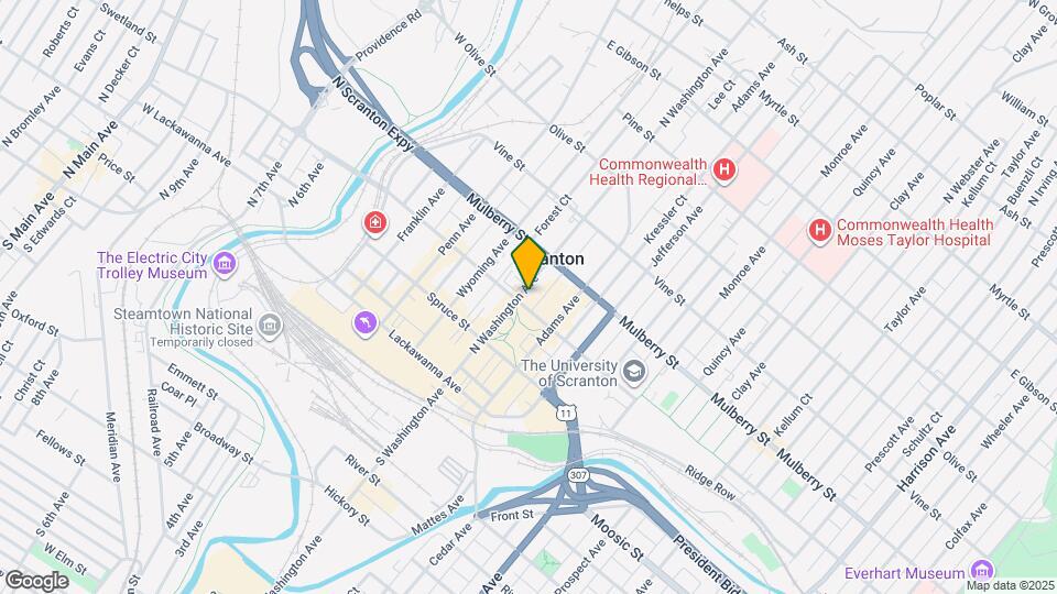 501 Linden St Map and Location Details