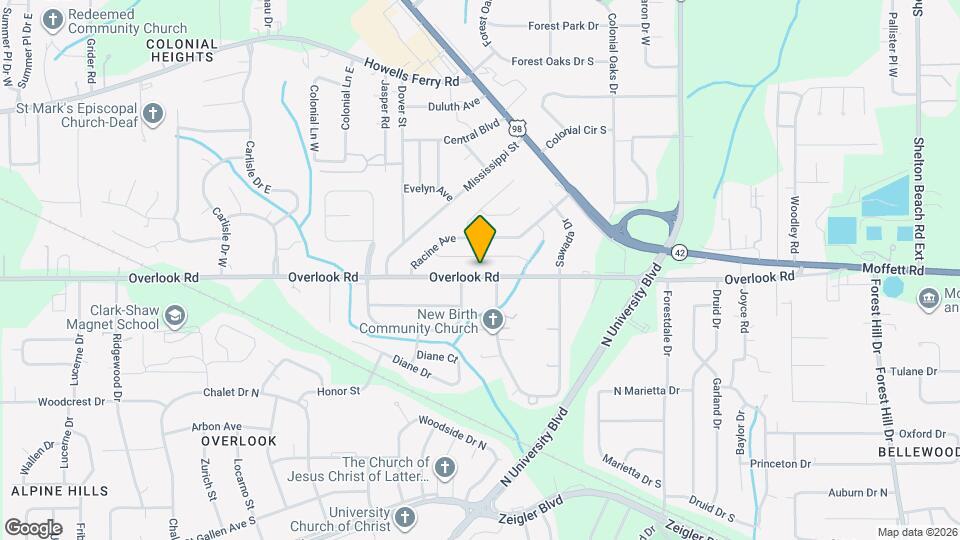 5508 Overlook Rd Map and Location Details