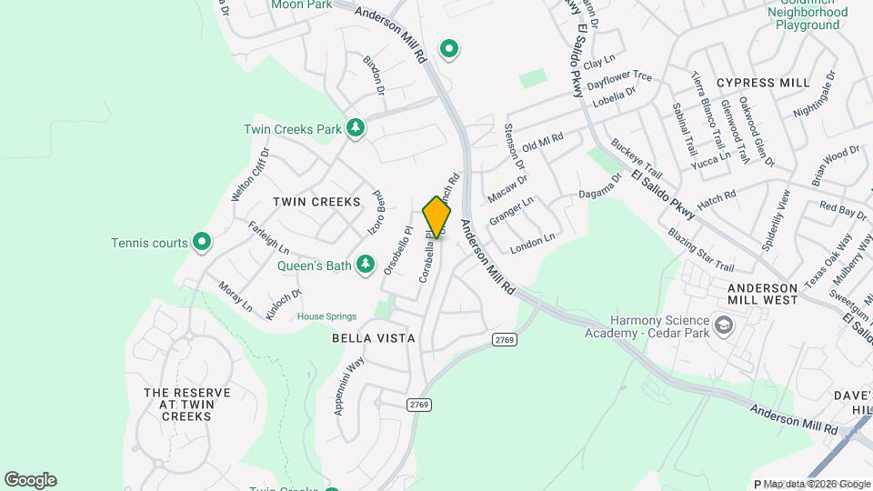 2702 Corabella Pl Map and Location Details