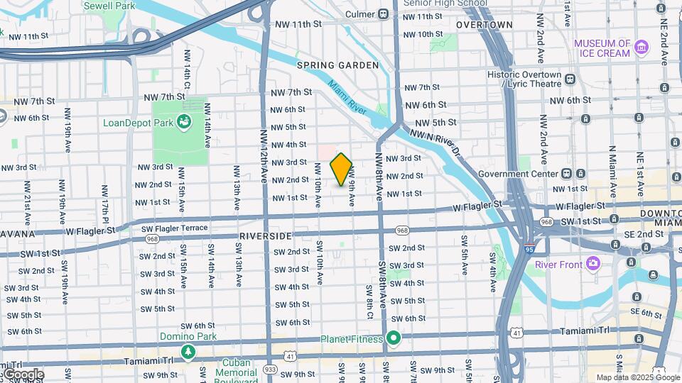 931 NW 1st St Map and Location Details