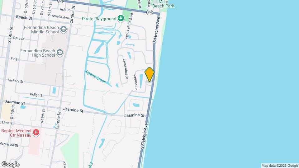 Amelia Island Lodging Systems Map and Location Details