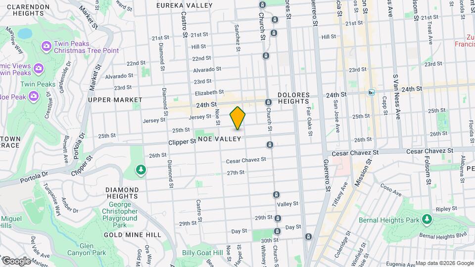 222 Clipper St, Unit 3 Map and Location Details