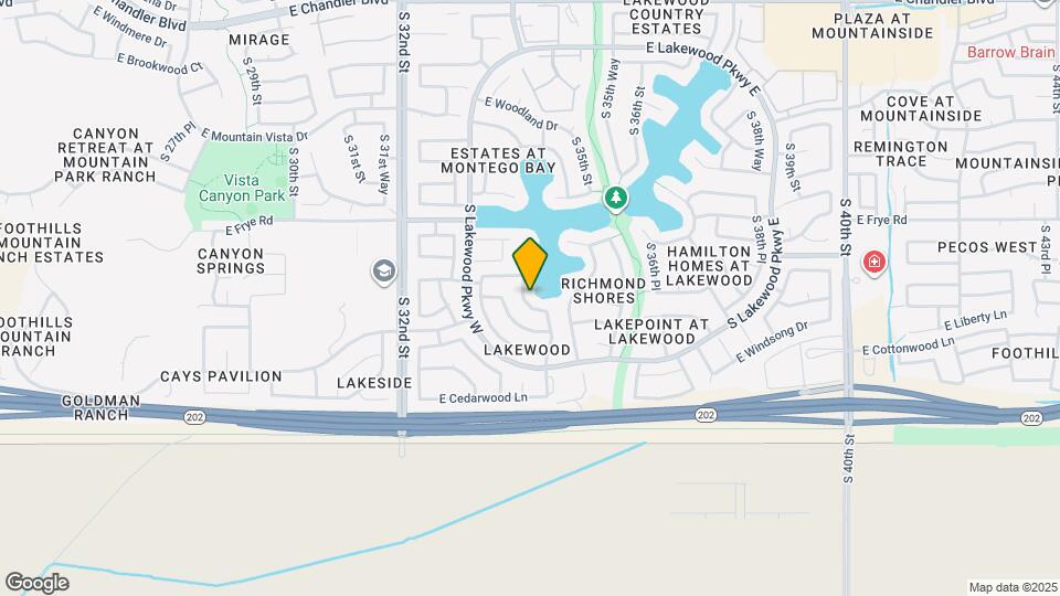 16625 S 34th Way Map and Location Details