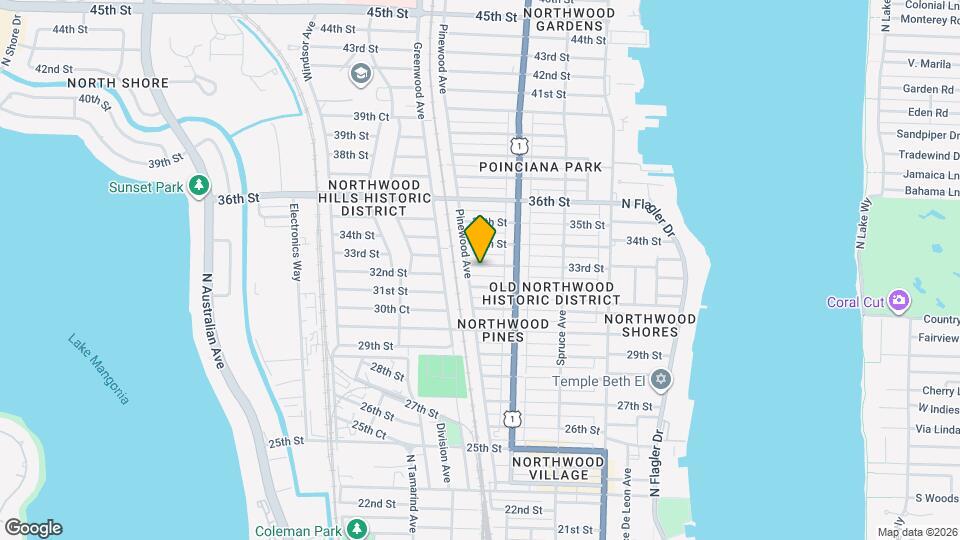 630 33rd St Map and Location Details