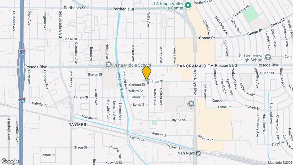 8163 Willis Ave Map and Location Details
