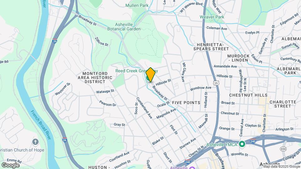 Reed Creek Greenway Apartments Map and Location Details
