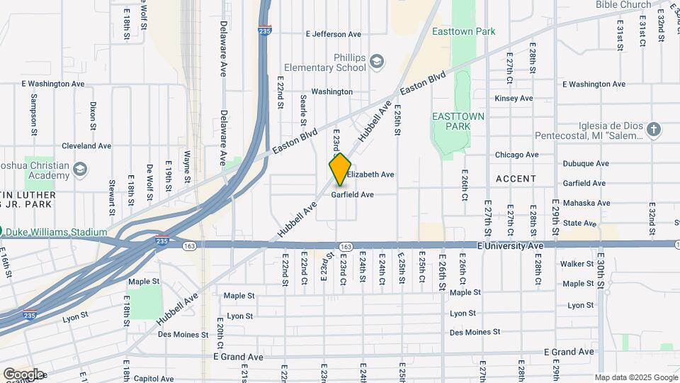 1313 E 23rd St Map and Location Details