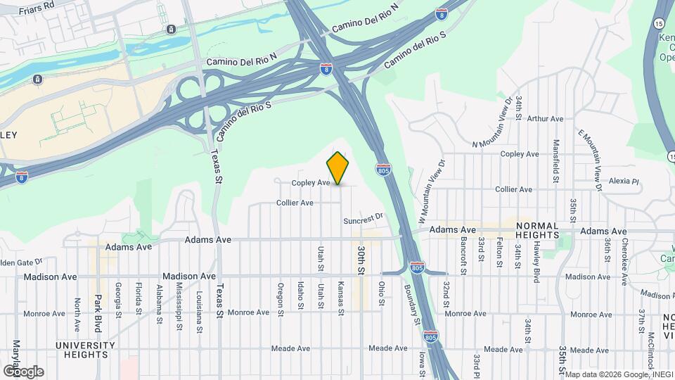 4832 Kansas St Map and Location Details