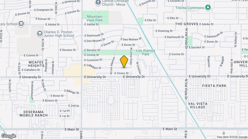 3117 E Caballero St Map and Location Details
