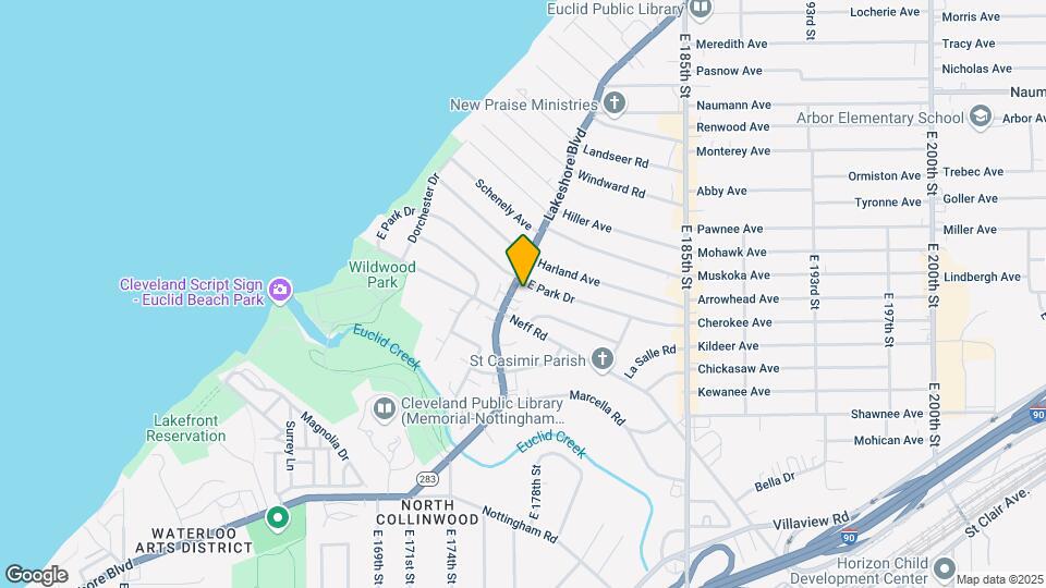 17840 Lake Shore Blvd Map and Location Details