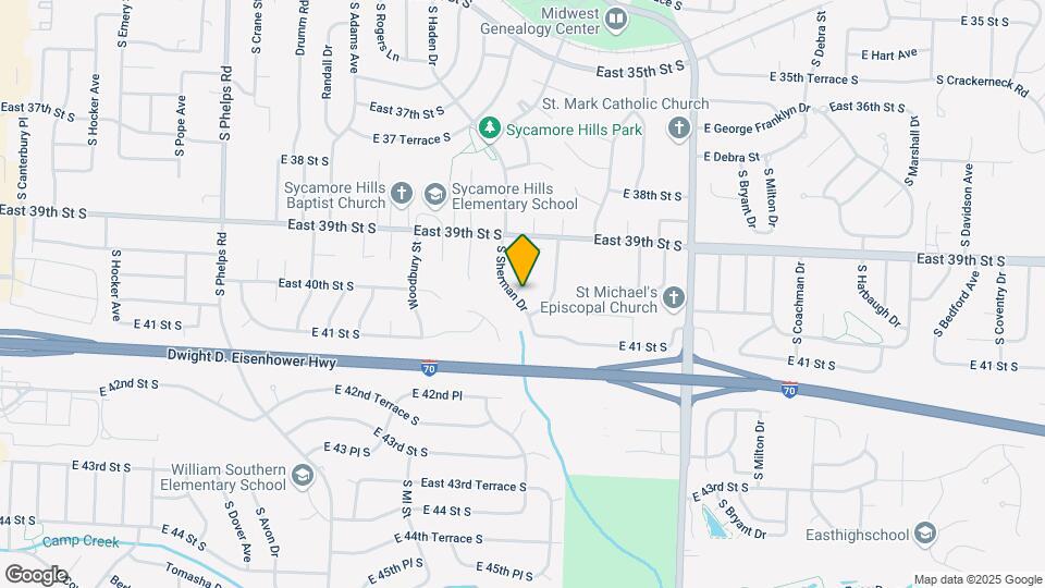 3923 S Breckenridge Dr Map and Location Details