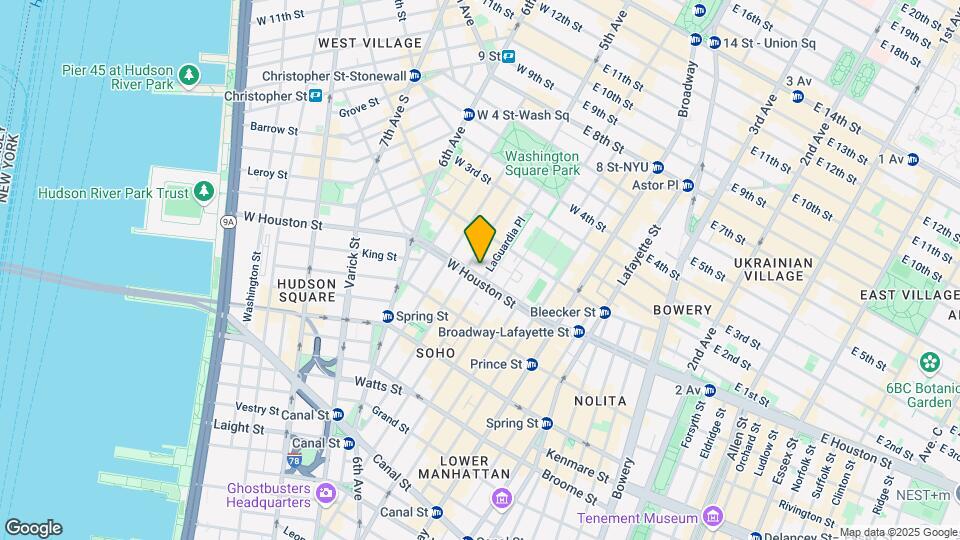 92 W Houston St-Unit -: 1 Map and Location Details