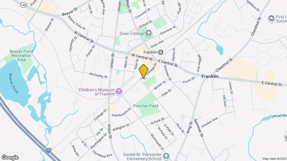 74 Cottage St Map and Location Details