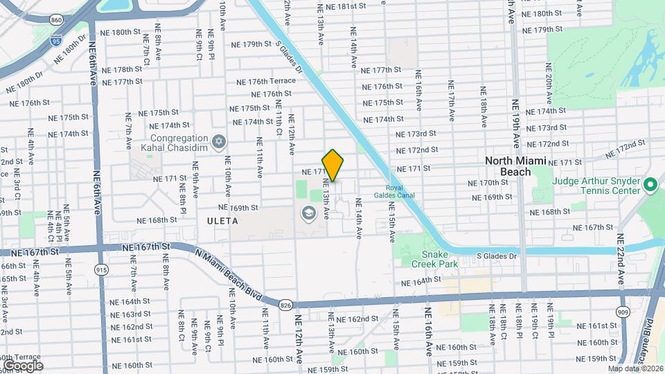 17001 NE 13th Ave Map and Location Details