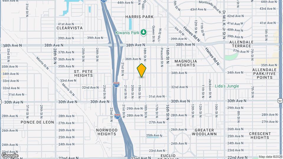 3301 19th St N Map and Location Details