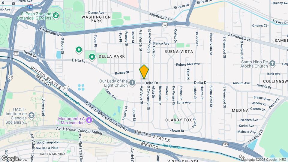458 Val Verde St Map and Location Details