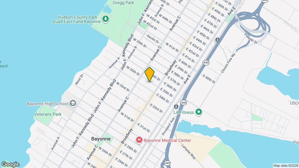 26 W 35th St Map and Location Details