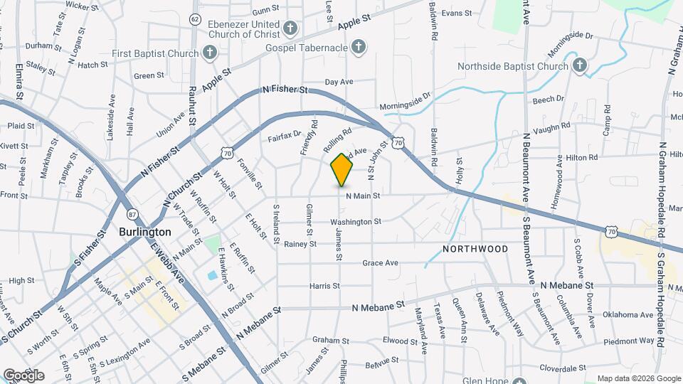 902 N Main St Map and Location Details