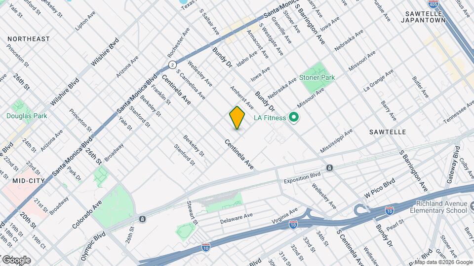 1735 S Carmelina Ave Map and Location Details