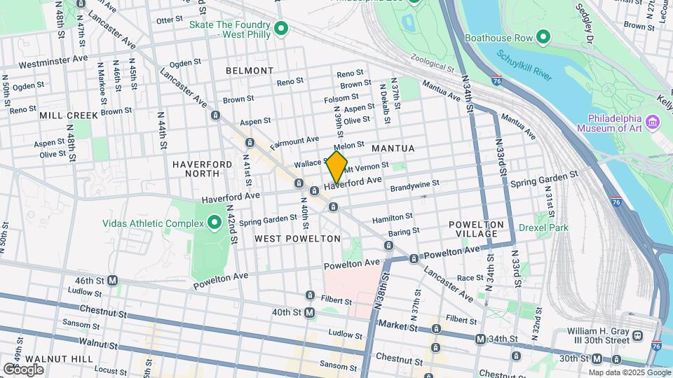 3918 Haverford Ave Map and Location Details