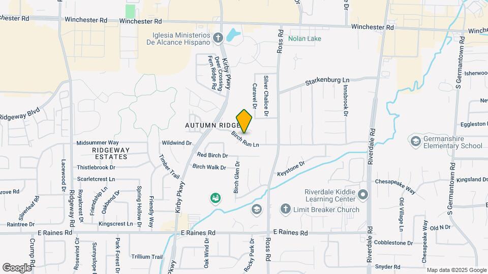 6628 Birch Run Ln Map and Location Details