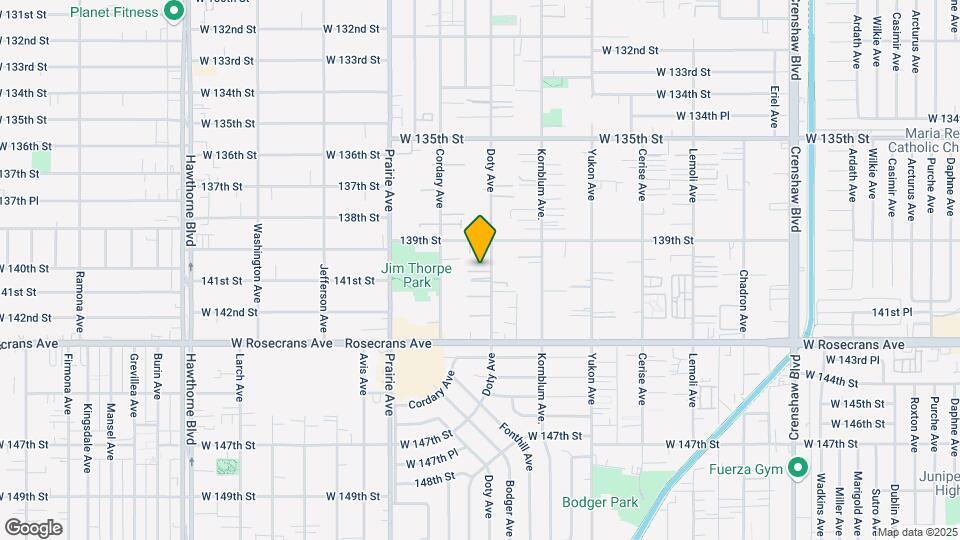 13933-13937 3/4 Doty Ave. Map and Location Details