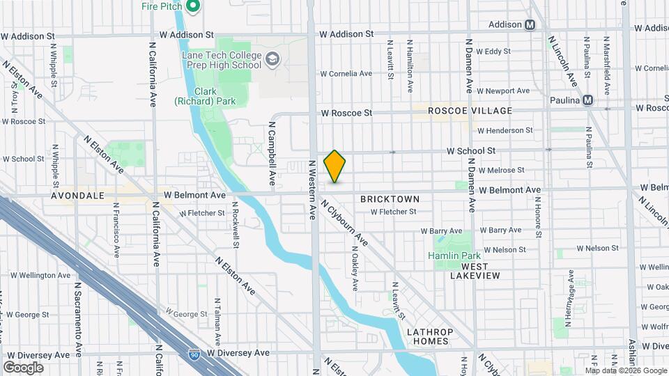 2328 W Belmont Ave, Unit Unit #3FF Map and Location Details