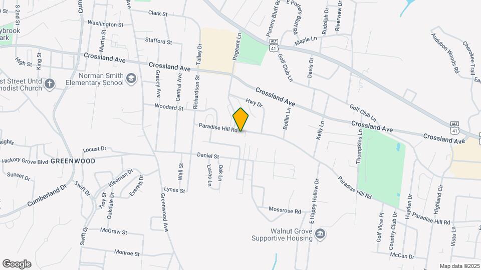 1234 Paradise Hill Rd Map and Location Details