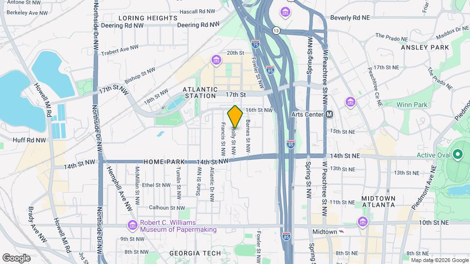 1231 Holly St NW Map and Location Details