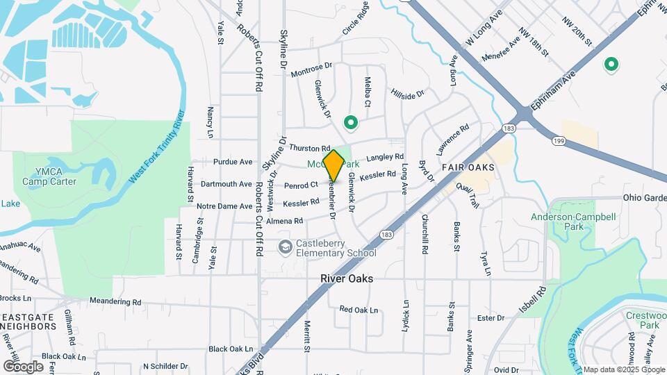 1412 Greenbrier Dr Mapa y Detalles de la Ubicación