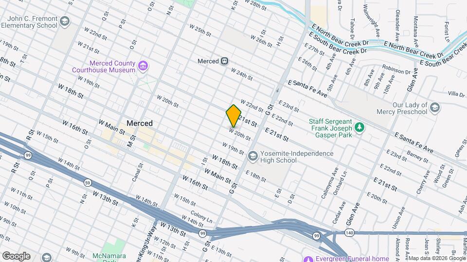 123 W 20th St Map and Location Details