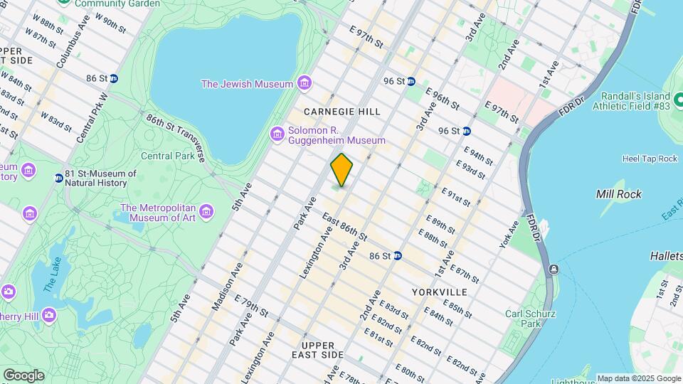 122 E 88th St Map and Location Details