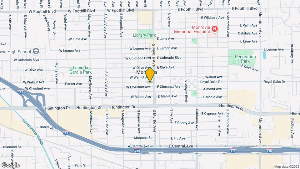 825 S Myrtle Ave Mapa y Detalles de la Ubicación