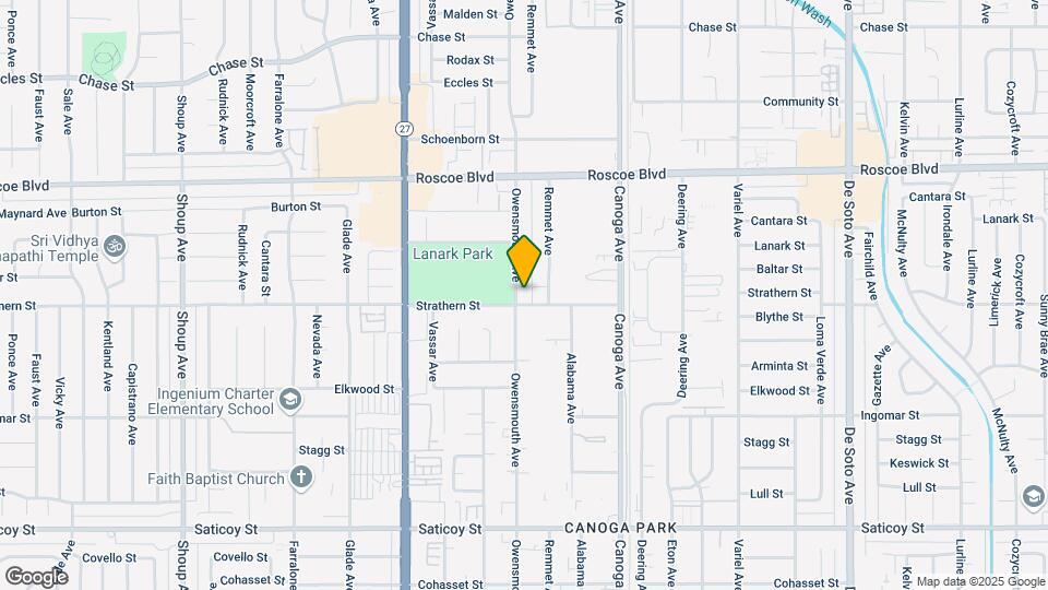 8010 Owensmouth Ave Map and Location Details