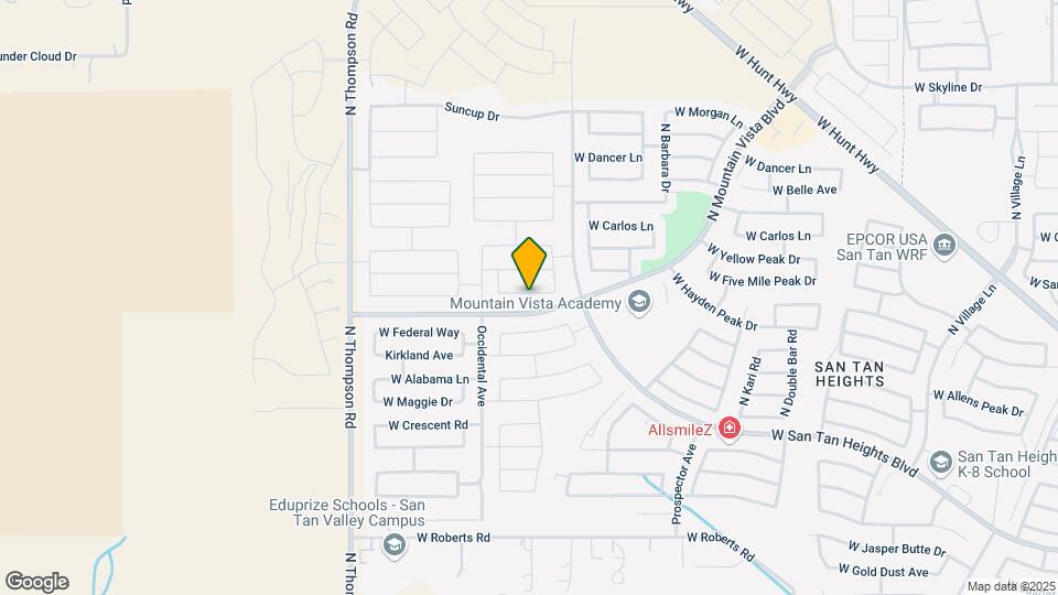 4565 W Saddlebush Way Map and Location Details