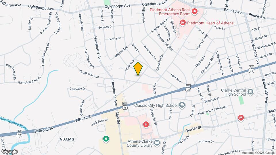 245 Sunset Terrace Map and Location Details