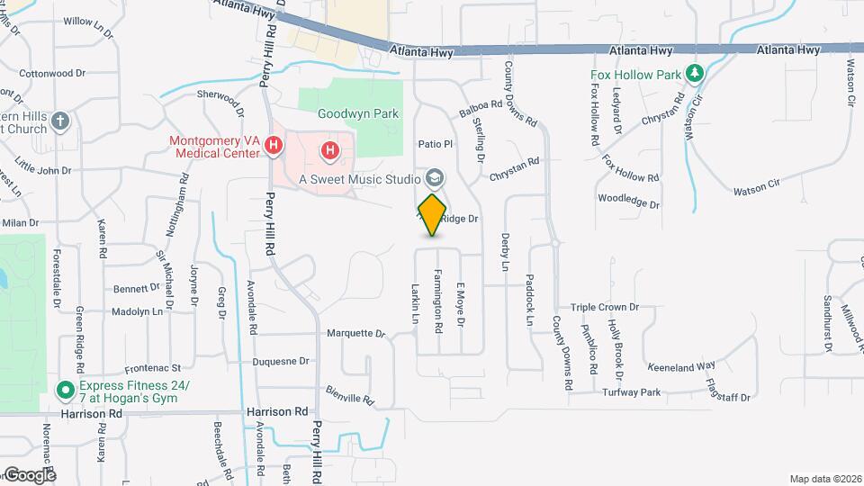 421 N Moye Dr Map and Location Details