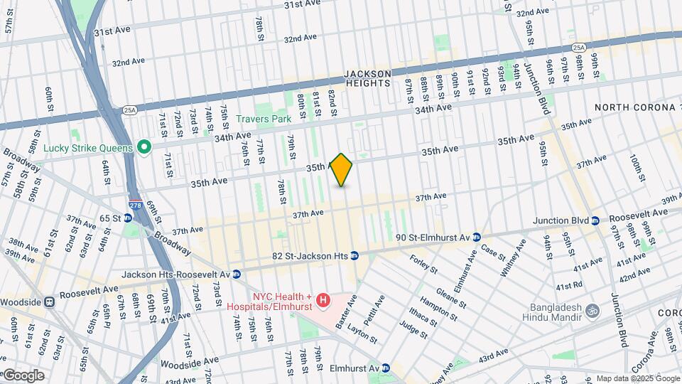 35-40 82nd St-Unit -1H Map and Location Details