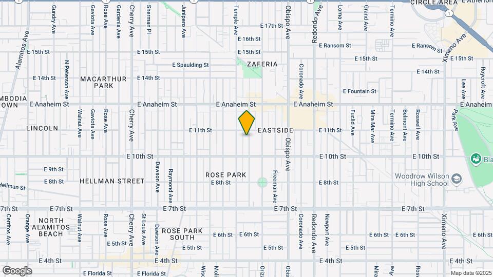 1065 Gladys Ave Mapa y Detalles de la Ubicación