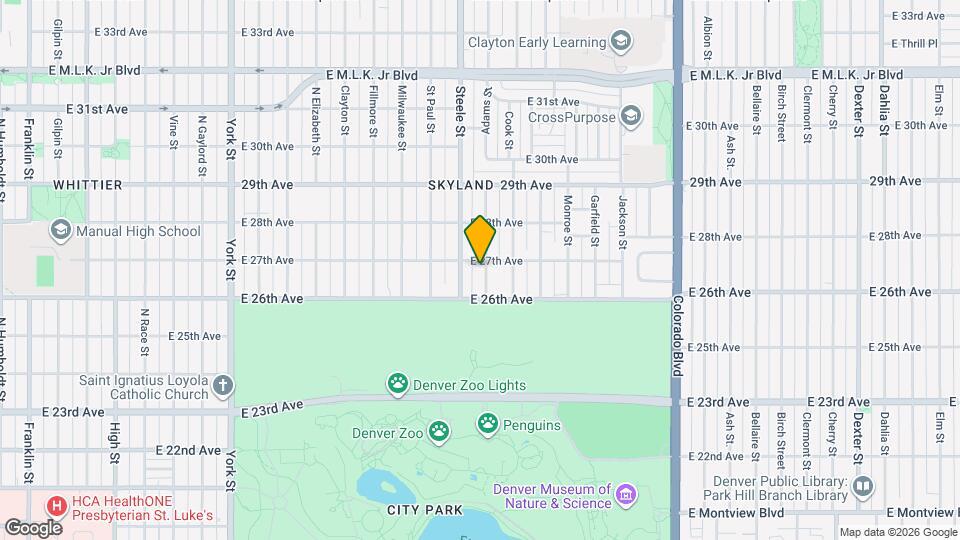 2651 Adams St Map and Location Details