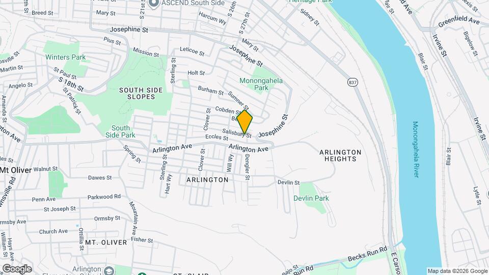 2822 Salisbury St Map and Location Details