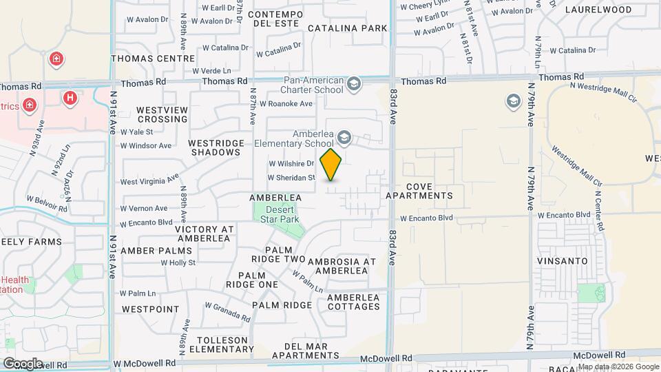 8472 W Lewis Ave Map and Location Details