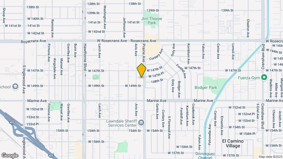 14815 Prairie Ave Mapa y Detalles de la Ubicación
