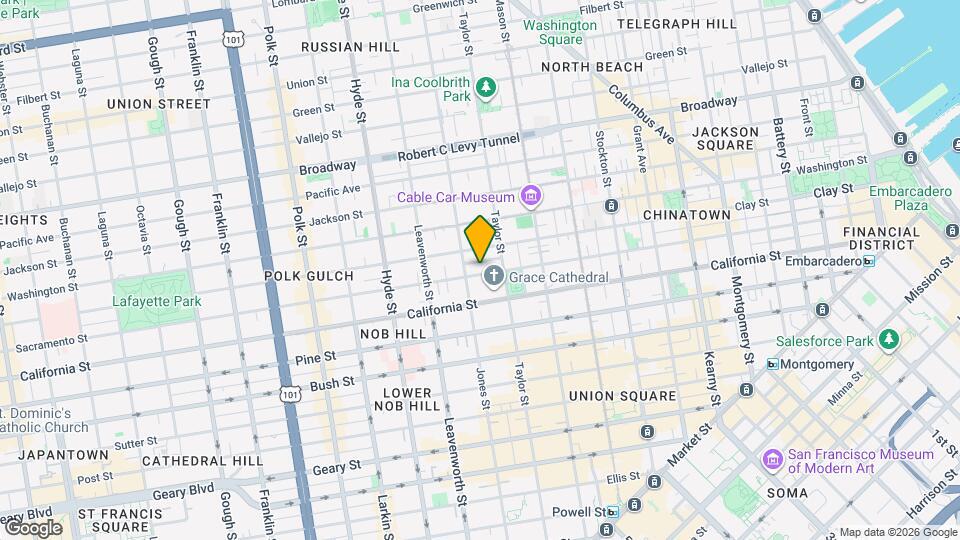 1264 Sacramento St, Unit 1264 Sacramento St, San Francisco, CA 94108 Mapa y Detalles de la Ubicación