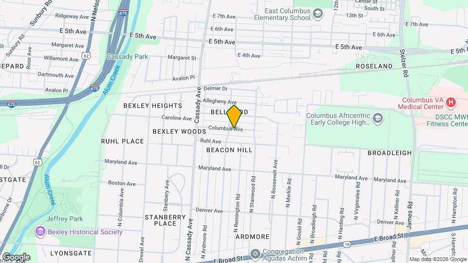 2759 Columbus Ave Map and Location Details