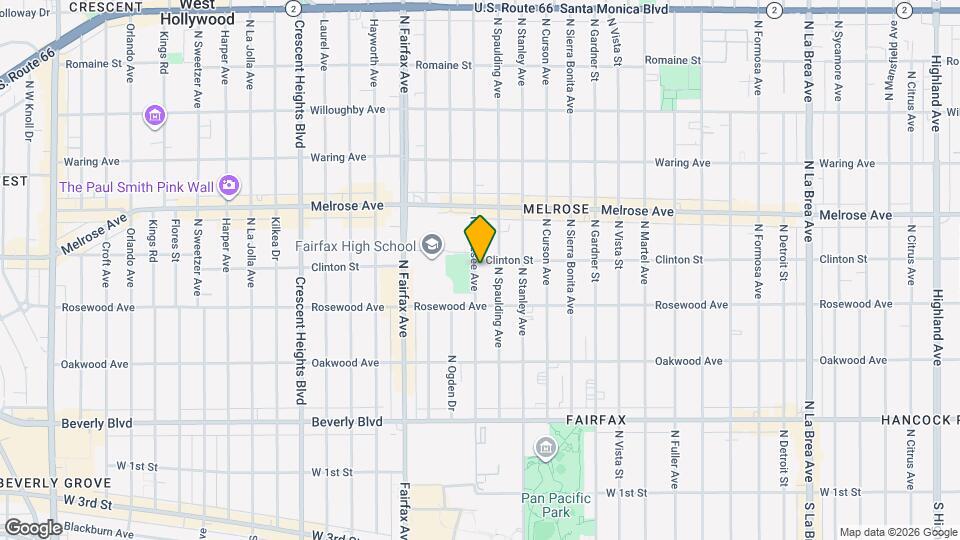 544 1/2 N Genesee Ave Map and Location Details