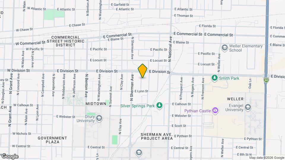 1444 N Texas Ave Map and Location Details