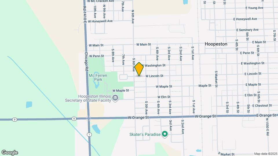 613 W Lincoln St Map and Location Details